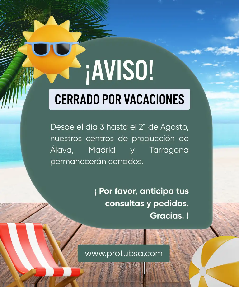 Vacaciones verano 2026 Protubsa